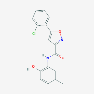 5-(2-chlorophenyl)-N-(2-hydroxy-5-methylphenyl)-1,2-oxazole-3-carboxamide