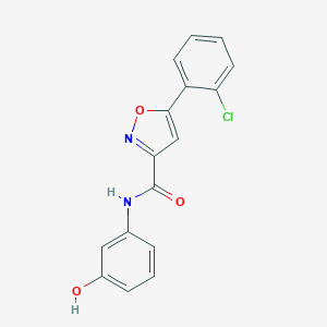 5-(2-chlorophenyl)-N-(3-hydroxyphenyl)-3-isoxazolecarboxamide