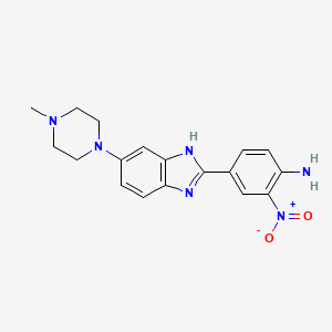 4-[6-(4-Methyl-1-piperazinyl)-1H-benzimidazol-2-yl]-2-nitrobenzenamine