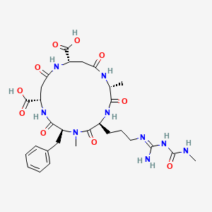 molecular formula C29H41N9O10 B3182190 Argifin CAS No. 243975-37-3