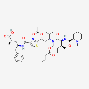 molecular formula C42H63N5O9S B3182241 Tubulysin E CAS No. 309935-58-8