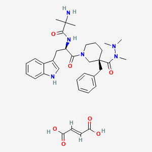 molecular formula C35H46N6O7 B3182255 Anamorelin (Fumarate) CAS No. 339539-92-3
