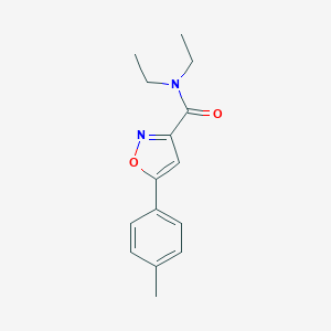 molecular formula C15H18N2O2 B318229 N,N-diethyl-5-(4-methylphenyl)-3-isoxazolecarboxamide 