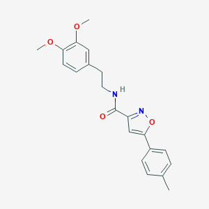 N-[2-(3,4-dimethoxyphenyl)ethyl]-5-(4-methylphenyl)-1,2-oxazole-3-carboxamide