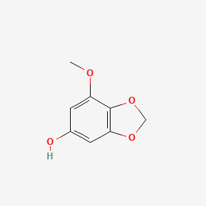 molecular formula C8H8O4 B3182341 7-Methoxybenzo[d][1,3]dioxol-5-ol CAS No. 50901-34-3