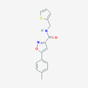 5-(4-methylphenyl)-N-(2-thienylmethyl)-3-isoxazolecarboxamide