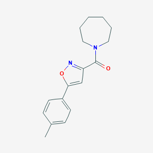 molecular formula C17H20N2O2 B318237 Azepan-1-yl-(5-p-tolyl-isoxazol-3-yl)-methanone 