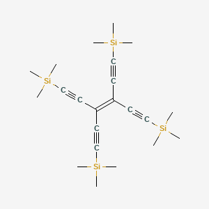molecular formula C22H36Si4 B3182384 Tetrakis(trimethylsilylethynyl)ethene CAS No. 55660-76-9