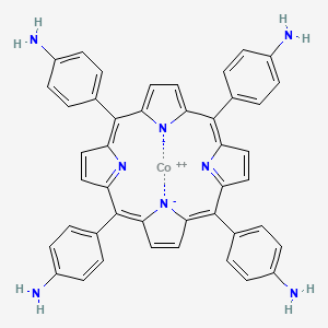 molecular formula C44H32CoN8 B3182432 钴(2+);4-[10,15,20-三(4-氨基苯基)卟啉-22,24-二氢-5-基]苯胺 CAS No. 67201-98-3