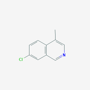 molecular formula C10H8ClN B3182461 7-Chloro-4-methylisoquinoline CAS No. 78234-26-1