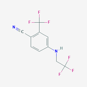 4-((2,2,2-Trifluoroethyl)amino)-2-(trifluoromethyl)benzonitrile