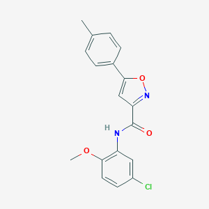 N-(5-chloro-2-methoxyphenyl)-5-(4-methylphenyl)-1,2-oxazole-3-carboxamide