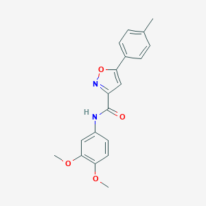 5-p-Tolyl-isoxazole-3-carboxylic acid (3,4-dimethoxy-phenyl)-amide