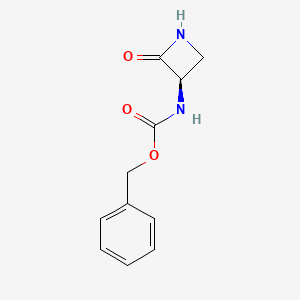 molecular formula C11H12N2O3 B3182527 苄基（R）-（2-氧代氮杂环-3-基）氨基甲酸酯 CAS No. 88198-42-9