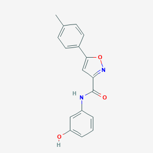 N-(3-hydroxyphenyl)-5-(4-methylphenyl)-3-isoxazolecarboxamide