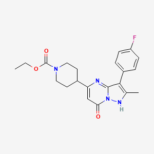 molecular formula C21H23FN4O3 B3182547 Trpc6-IN-1 CAS No. 901715-05-7