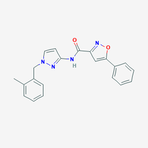 N-[1-(2-methylbenzyl)-1H-pyrazol-3-yl]-5-phenyl-3-isoxazolecarboxamide