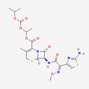 molecular formula C20H25N5O8S2 B3182600 Cefpodoxime Proxetil Impurity B CAS No. 947692-14-0