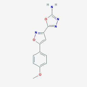 5-[5-(4-Methoxyphenyl)-1,2-oxazol-3-yl]-1,3,4-oxadiazol-2-amine