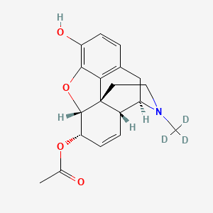 molecular formula C19H21NO4 B3182764 6-Acetylmorphine-D3 CAS No. 136765-25-8