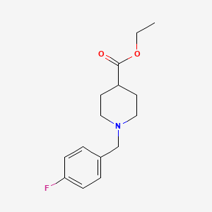 molecular formula C15H20FNO2 B3182803 Ethyl 1-(4-Fluoro-benzyl)-piperidine-4-carboxylate CAS No. 193538-24-8
