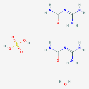 molecular formula C4H16N8O7S B3182813 N-Guanylurea sulfate salt hydrate CAS No. 207300-86-5