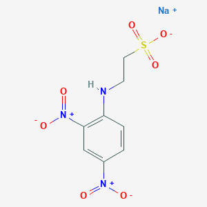 molecular formula C8H8N3NaO7S B3182851 N-(2,4-Dinitrophenyl) taurine sodium salt CAS No. 23928-04-3