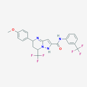 5-(4-methoxyphenyl)-7-(trifluoromethyl)-N-[3-(trifluoromethyl)phenyl]-1,5,6,7-tetrahydropyrazolo[1,5-a]pyrimidine-2-carboxamide