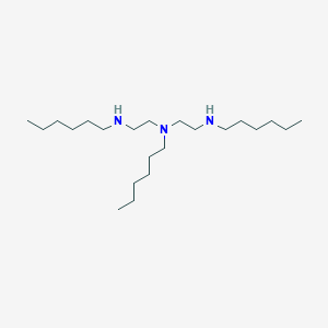 molecular formula C22H49N3 B3182872 N,N',N''-Trihexyldiethylenetriamine CAS No. 250787-15-6