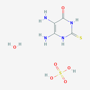 4,5-Diamino-6-hydroxy-2-mercaptopyrimidine hemisulfate salt hydrate, 97%