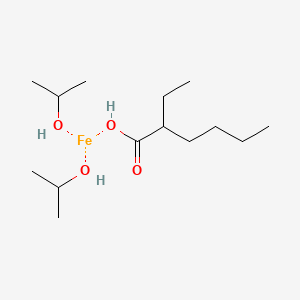 molecular formula C14H32FeO4 B3182943 Iron(iii)2-ethylhexano-isopropoxide,in isopropanol CAS No. 331720-17-3