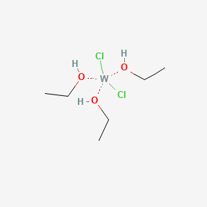 molecular formula C6H18Cl2O3W B3182979 Dichlorotungsten;ethanol CAS No. 45000-93-9