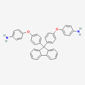molecular formula C37H28N2O2 B3182993 9,9-Bis[4-(4-aminophenoxy)phenyl]fluorene CAS No. 47823-88-1