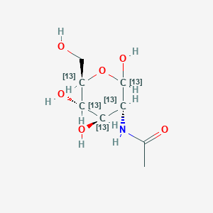 molecular formula C8H15NO6 B3182994 N-acetyl-D-[UL-13C6]glucosamine CAS No. 478518-83-1