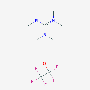 molecular formula C9H18F5N3O B3183001 Hexamethylguanidinium pentafluoroethanolate CAS No. 479024-70-9