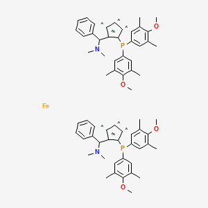 molecular formula C64H74FeN2O4P2 B3183018 CID 129317686 CAS No. 494227-37-1