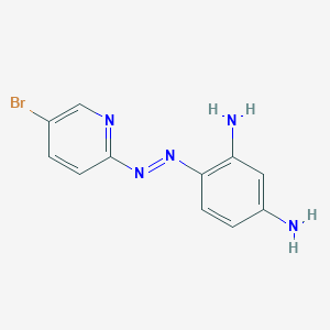 molecular formula C11H10BrN5 B3183025 4-((5-Bromopyridin-2-yl)diazenyl)benzene-1,3-diamine CAS No. 50768-75-7