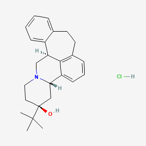 molecular formula C25H32ClNO B3183058 (+)-Butaclamol hydrochloride CAS No. 55528-07-9