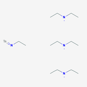 molecular formula C14H35N4Ta-3 B3183132 三(二乙氨基)(乙亚胺基)钽(V) CAS No. 67313-80-8