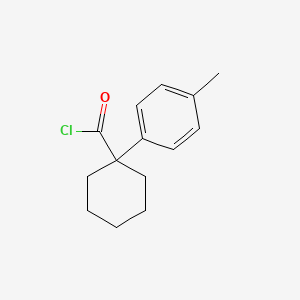 molecular formula C14H17ClO B3183139 1-p-Tolyl-cyclohexanecarbonyl chloride CAS No. 676348-46-2