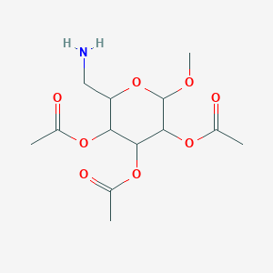 B3183158 Methyl 6-amino-6-deoxy-2,3,4-tracetate-D-glucopyranoside CAS No. 715649-25-5