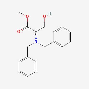 molecular formula C18H21NO3 B3183279 N,N-Dibenzyl-L-serine methyl ester CAS No. 88099-67-6