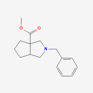 2-Benzyl-hexahydro-cyclopenta[c]pyrrole-3a-carboxylic acid methyl ester