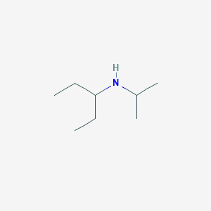 molecular formula C8H19N B3183303 Isopropyl-pentan-3-yl-amine CAS No. 891781-88-7