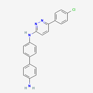 molecular formula C22H17ClN4 B3183313 3-Benzidino-6-(4-chlorophenyl)pyridazine CAS No. 901773-91-9