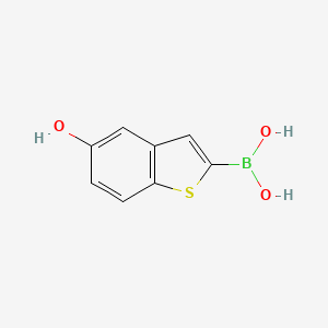 molecular formula C8H7BO3S B3183394 5-羟甲基苯并[b]噻吩-2-硼酸 CAS No. 959636-67-0