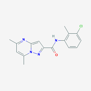 N-(3-chloro-2-methylphenyl)-5,7-dimethylpyrazolo[1,5-a]pyrimidine-2-carboxamide
