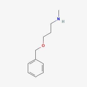 molecular formula C11H17NO B3183428 (3-Benzyloxy-propyl)-methyl-amine CAS No. 188878-41-3