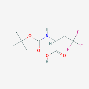 molecular formula C9H14F3NO4 B3183452 2-(叔丁氧羰基氨基)-4,4,4-三氟丁酸 CAS No. 544479-61-0