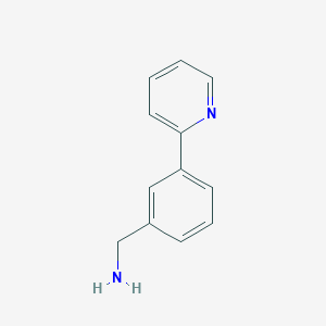 molecular formula C12H12N2 B3183491 (3-(Pyridin-2-yl)phenyl)methanamine CAS No. 859915-26-7
